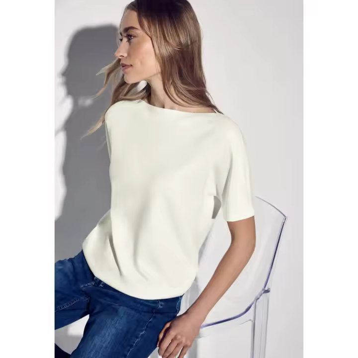Street One Mod. PS322900 - Camiseta cuello barco con dobladillo elástico para mujer - 1