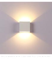 4 piezas, Lámpara LED de pared para interiores, iluminación moderna de aluminio para sala de estar, dormitorio y baño, 6W - details 8