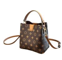 Bolso De Mano Redondo Para Mujer IVK 15x20cm Bolso De Hombro Cruzado Viaje Tote De Cuero Sintético Microfibra Con Lining De Poliéster - details 1
