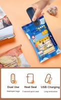 Mini Máquina Selladora De Bolsas Portátil Para Alimentos Y Snacks Sellador De Plástico Eco-amigable Para El Hogar - details 1