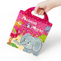 Juego De Papel Con Pegatinas De Goma Portátil Para Niños Juguete Educativo Montessori DIY Puzzle De Animales Cognición Temprana Regalo Para Niños - details 20