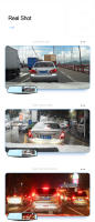 Grabadora De Coche DVR Dual Lente Espejo Retrovisor 1080P IPS Cámara Frontal Y Trasera 4.3 Pulgadas Negro Bloque De Registros 2023 - details 3