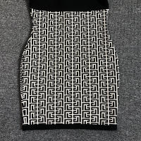 Vestido Bandage De Encaje Negro Para Mujer Manga Larga V-Neck Bodycon Elegante Con Cierre De Cremallera Ajustado Cintura Imperio BA351 - details 14