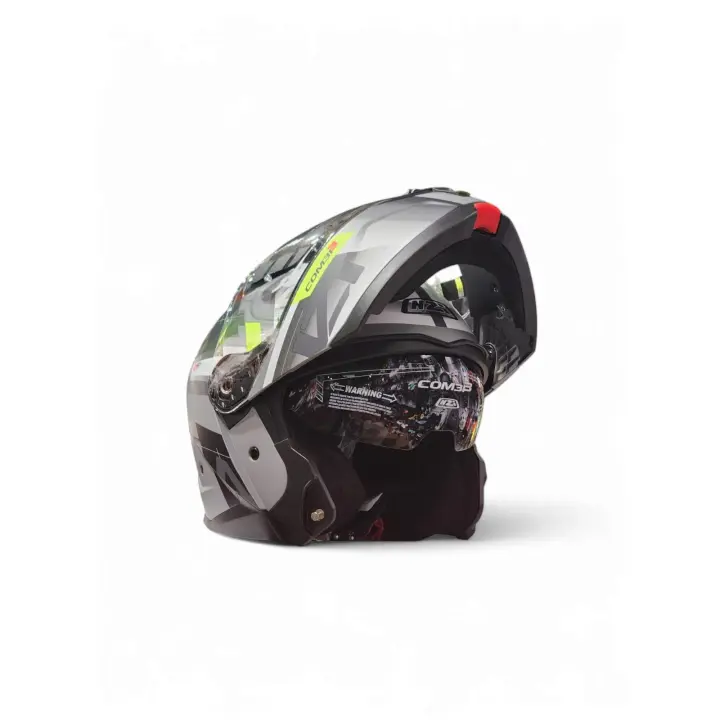 Casco Modular NZi Combi 3 DUO Metric Nardo Grey Blanco - 1