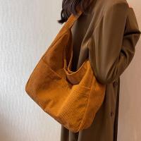 Bolso De Hombro Para Mujer En Tela De Corduroy Sólido 2023 Bolso De Mano Diseñador Casual Bolso Armpit Trend Para Mujer - details 5