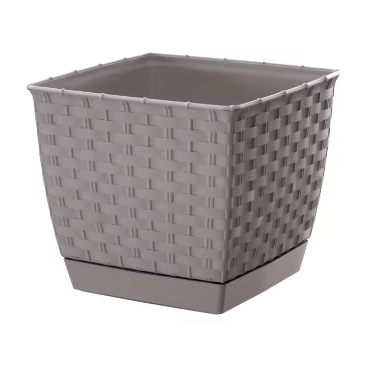 Maceta Prosperplast RATOLLA SQUARE 2.5L Ocre Oscuro para Jardín - 1