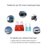 Kit De Fusibles Para Coche 120 Piezas Tamaño Estándar Y Mini Reemplazo Para Coche RV Camión Barco Fusibles De Tipo Hoja - details 5