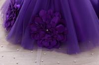 Vestido De Princesa Para Niñas Sin Mangas Vestido De Boda De Malla Con Mariposa Tridimensional Vestido De Cumpleaños Y Fiesta De Carnaval Para Niñas De 1-5 Años - details 22