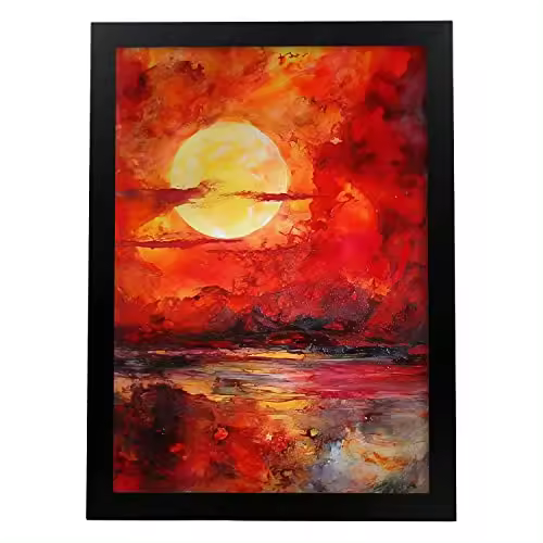 Nacnic Póster Atardecer Vibrante - Alta Calidad y Durabilidad - 1