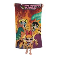 Toalla De Baño De Algodón Y Poliéster Con Diseño De Cartoon Powerpuff Girls Toalla De Playa Kawaii Para Niños Absorbente Y Secado Rápido Tallas Variadas - details 7