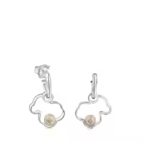 Pendientes de Oso Hueco de Plata de Ley 925, pendientes de moda personalizados, pendientes de mujer con incrustación de Perlas - details 10
