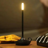 Lámpara De Mesa LED Recargable Por USB Con Interruptor Táctil Lámpara Decorativa Para El Hogar Luz De Ambiente Para Bar Lámpara Creativa Para La Cama - details 11