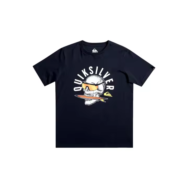 Camiseta Quiksilver Negra Rockin Skull M Tee Kvj0 - 1