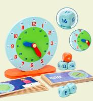 Reloj Montessori Para Enseñar La Hora Set De Actividades De Aprendizaje Temprano Moverable Educational Resources Reloj De Hora Para Niños - details 5