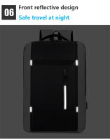 Mochila Negocios Impermeable Para Hombres Con USB Capacidad Grande Para Portátil De 15.6 Pulgadas Bolsa De Escuela Para Hombres - details 15