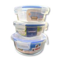 LILI HOME Tupper Fiambrera Hermético de Vidrio de Borosilicato Diseñados con materiales resistentes y un innovador sistema de cierre de aire, son perfectos para usar en el microondas de manera segura, además de conservar la frescura y sabor de tus co - details 2