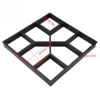Molde Reutilizable Para Camino De Jardín DIY Molde Manual Para Paving Cemento Piedra Calzada Molde De Hormigón Camino De Cemento - details 9