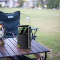 Radio Portátil Recargable Con Pantalla HD Y Altavoz Integrado FM AM SW Radio De Batería Tipo-C Para Ancianos - details 2