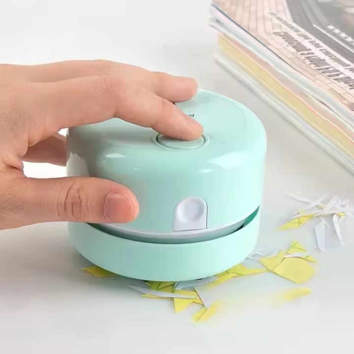 Aspiradora De Escritorio Mini Silenciosa Para Estudio Y Oficina Regalo Elegante Para Estudiantes Limpiador Eficiente - 1