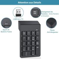 Mini teclado numérico inalámbrico de 18 Teclas, USB de 2,4 GHz, compatible con Windows, Mac y Linux. - details 1