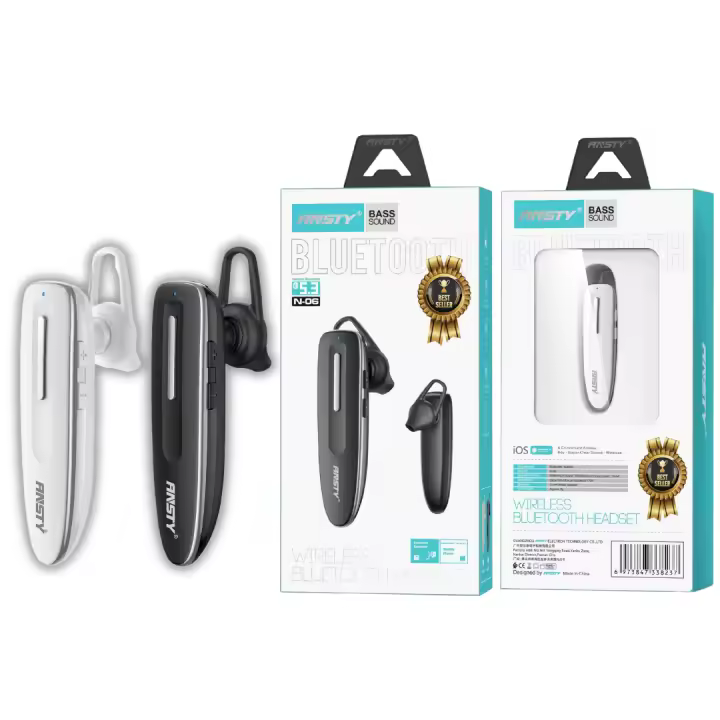 Casco Auricular Ansty N-06 Bluetooth 5.0, Sonido Estéreo Bass, Micrófono, Reducción de Ruido, Control Táctil - 1