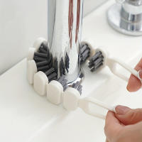 Cepillo De Limpieza Flexible 1pc Con Cerdas Suaves Para Rincones Multifuncional Compacto Y Conveniente Para Fregadero - details 1