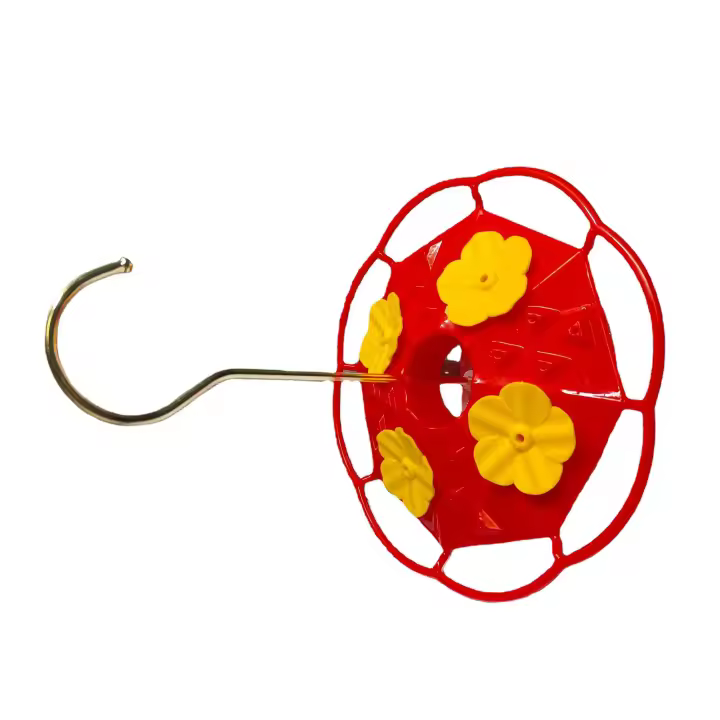 Alimentador de colibrí con gancho, colores brillantes, colgante, para alimentación de pájaros salvajes de exterior - 1