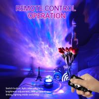 Proyector De Galaxia Estelar LED RGB Con Control Remoto Inteligente Aurora Lumínica USB Para Decoración De Dormitorio Y KTV Rotación Automática - details 15