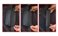 Almohadilla De Cinturón De Seguridad De Cuero PU Para Coche Cubierta De Hombro Transpirable Protección Accesorios De Interior Automóvil - details 0