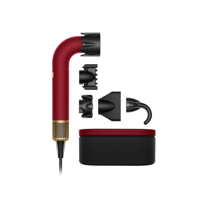 Secador de pelo Dyson Supersonic r™ – Liso+Ondulado (Red Velvet / Gold)