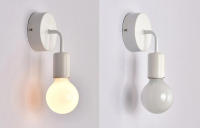 Lámpara De Pared LED Minimalista Moderna En Negro Y Blanco Para Dormitorio Sala De Estar Creativa Luz De Fondo Para Pasillo Y Cocina - details 3
