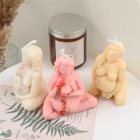 Molde De Vela De Silicona 3D De Mujer Embarazada Y Niño Estatua De Madre Tierra Para Arte Corporal DIY Decoración Del Hogar Regalo Personalizado - details 0