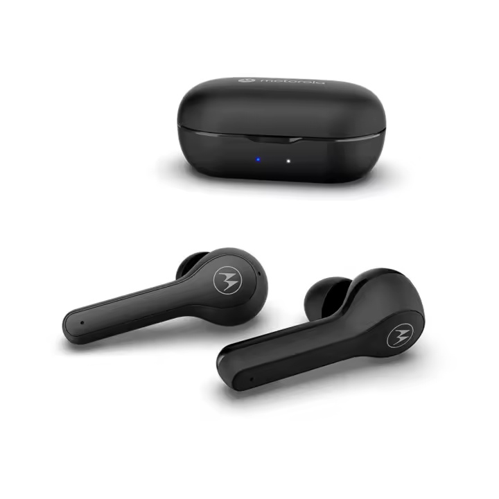 Motorola Sound Moto Buds 085 - Auriculares Inalámbricos 15H de uso Resistente al Agua y al Sudor, Control Táctil y por Voz Color Negro - 1