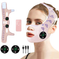 Cinta De Levantamiento Facial EMS Para Relajación Y Adelgazamiento USB Recargable Reducción Del Doble Mentón Elevador De Las Checas Máscara Facial Para Unificación Del Rostro - details 0