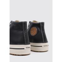 victoria TRIBU DOBLE SIERRA EFECTO PIEL zapatilla deportiva alta plataforma mujer Negro - details 2