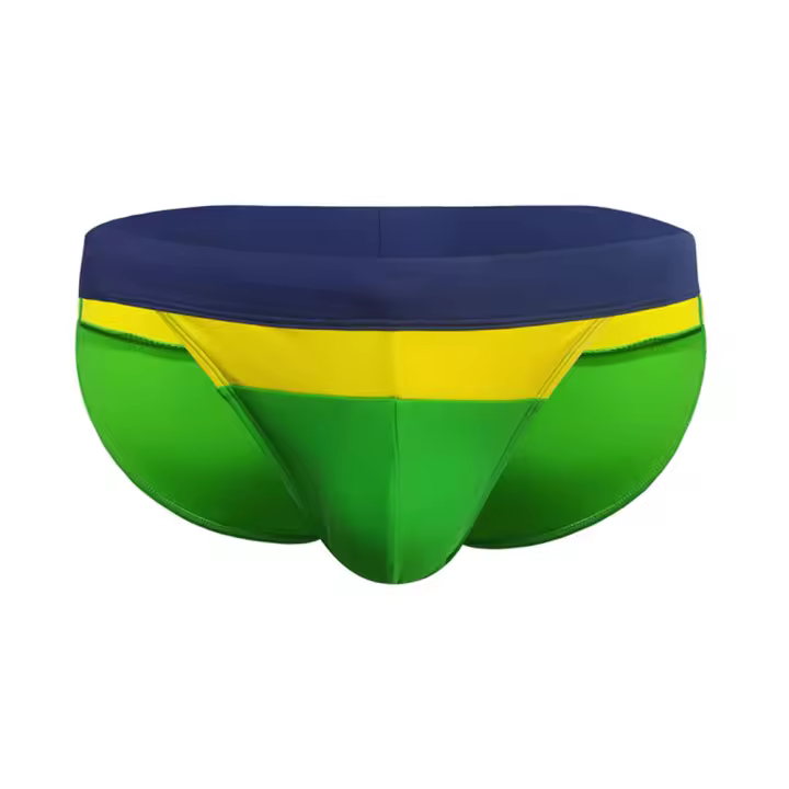 Bikini De Baño Para Hombre Sexy Briefs Estrecho Y Elástico Traje De Natación Deportivo De Playa Marca Surf Verano Push-up Swimwear - 1