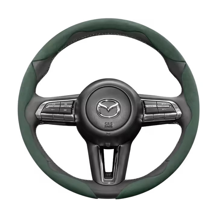 Funda De Volante Antideslizante Para Mazda De Cuero Sintético Adecuada Para Modelos CX-5 6 2 CX-30 CX-3 6Gh 3Bk 6Gg 6Po 3Bm 3Bl CX-5 CX7 CX50 6Gj BT50 3Sport CX60 EZ6 323 MX5ND CX80 - 1