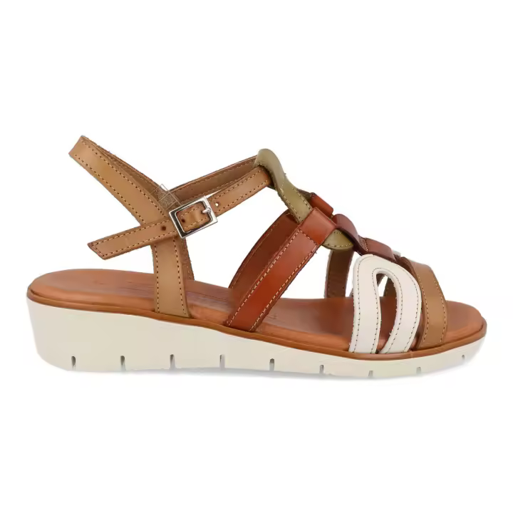 Sandalias de piel para mujer modelo Digo Digo 1534 con Hebilla made in Spain by Bda Shoes - 1