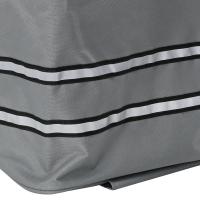 Carro de Compras vidaXL con Ruedas y Asa Ajustable Gris 40 L - details 6