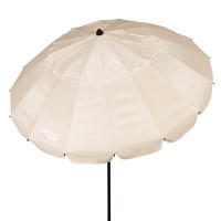 Aktive - Sombrilla playa antiviento 220 cm o 240 cm, Max Air, crema, superresistente, poliéster con protección UV50 y revestimiento plateado, 16 varillas fibra vidrio, mástil aluminio inclinable Ø29/32 mm, incluye funda con asa, con ventilación superior - details 1