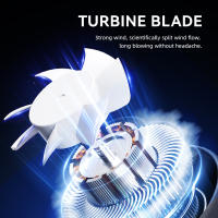 Ventilador de mano, powerful ventilador portáthil, mini ventilatores Turbo, ventiadores personales cargables de 105 °, plegables, Pantalla LED, Regalos para Mujeres y Hombres, para Exterior E interiores (dark Negro). - details 4
