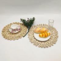 Mantel Individual De Rotonda 38cm Hecha De Rattan Y Trigo Natural Suelta Antideslizante Y Resistente Al Calor Para Mesa De Comedor - details 1