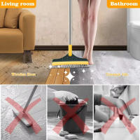 Cepillo De Piso Rotativo 3 En 1 Con Mango Largo Cabeza Triangular De 120 Grados Para Baño Y Cocina Microfibra Ecológica - details 10