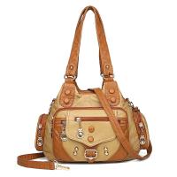 Nueva Moda Bolso De Hombro Para Mujer De Cuero Suave De Alta Calidad Marca Famosa Diseñador Bolso De Mano De Lujo Bolsos De Hombro Casual Con Decoración De Rivet - details 15