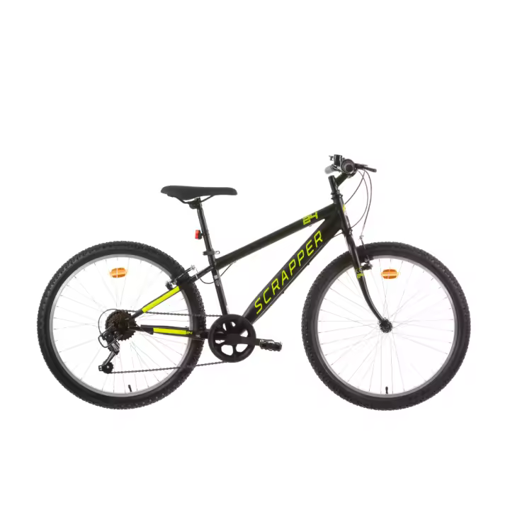Vitalgym Bicicleta Infantil Montaña Scrapper Rueda 24" 6 Velocidades Negra Amarilla - 1