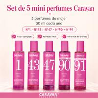 CARAVAN FRAGANCIAS - Pack Colección Mini Perfumes de Mujer (Frascos 30ml) | Juego de 5 Aromas Variados (Nº1, Nº43, Nº47, Nº90, Nº91) - details 0