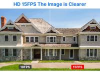 La cámara de seguridad inalámbrica Hiseeu 4K 8MP, con doble lente, zoom 8X, audio bidireccional, visión nocturna a todo color, detección de humanos, seguimiento automático, panorámica de 355° y inclinación de 90°, resistente al agua IP66 - details 4