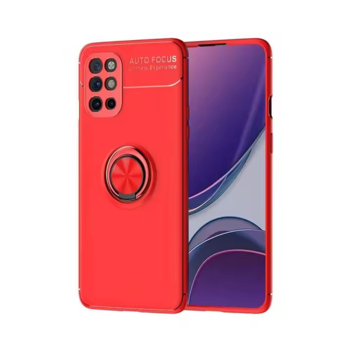 Tumundosmartphone Funda Magnética con Anillo Giratorio 360 Realme 7 Roja - 1