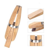 2Pcs Abrazadera De Anillos De Madera/Plástico Herramienta Profesional Para Joyería Con Cerradura De Wedge Soporte Para Benchwork De Joyería - details 1