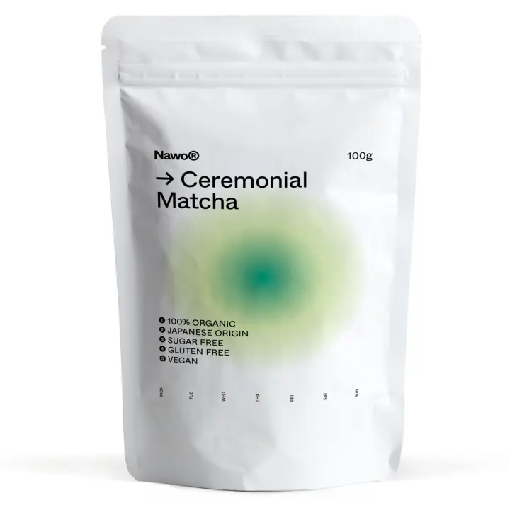 Té Matcha Ceremonial Japonés · 100% Orgánico y Puro · Nawo Routines · Té Verde en Polvo Premium · 100g - 1